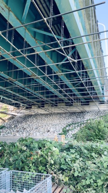 富山県　吊り足場組立工事